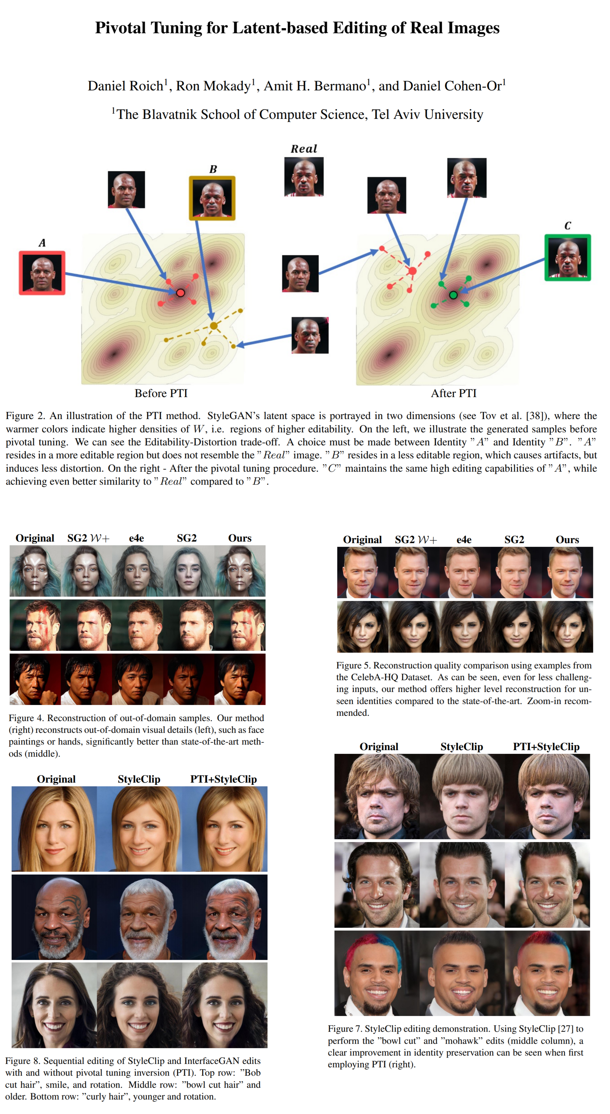 Pivotal Tuning for Latent-based Editing of Real Images by Daniel Roich et al. explained in 5 minutes.